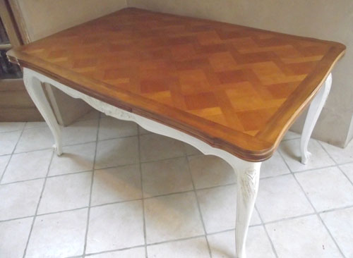 large vintage french dining table